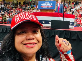 Mimi Israelah at Trump rally. (Facebook)