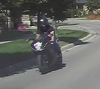 Halton Regional Police are looking for this motorcycle driver. Handout/Halton Regional Police