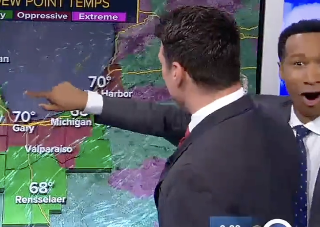 Chicago weatherman’s “great day” after discovering touch screen