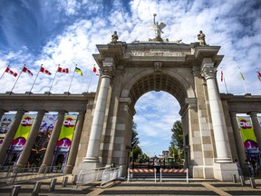 Princes’ Gates ahead of the CNE in Toronto, Ont. on Monday, Aug. 15, 2022.