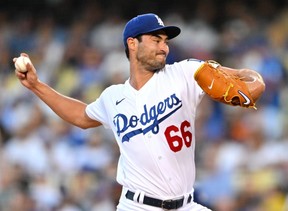 Newly acquired pitcher Mitch White is set to start for the Jays on Saturday. GETTY IMAGES