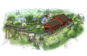 Snoopy’s Racing Railway will be a launch roller-coaster at Wonderland.