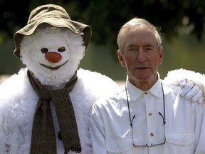 File photo of author Raymond Briggs in Hyde Park, London.