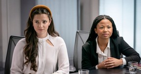 Marisa Abela and Myha'la Herrold in a scene from Industry.