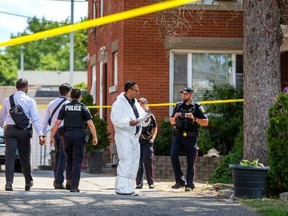 There was a homicide scene at a historic home in Streetsville