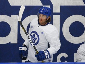 Toronto Maple Leafs forward Rich Clune (39) on the  ice at their practice facility in Etobicoke on Wednesday September 15, 2021.