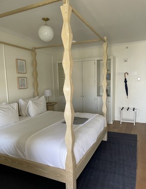 There are unique bespoke touches everywhere you turn, including the hand-carved bed. BRAD HUNTER/TORONTO SUN