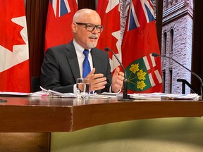 Dr. Kieran Moore, Ontario's Chief Medical Officer of Health, gives a briefing on COVID-19 and the upcoming respiratory virus season at Queen's Park. on Wednesday, Aug. 31, 2022.