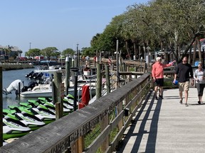Strolling on Marshwalk in Murrell’s Inlet, S.C, with views of marsh wildlife. Kevin Hann/Toronto Sun