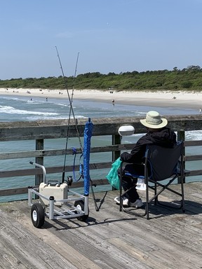 The pier at Myrtle Beach State Park is always busy with fishing enthusiasts. Kevin Hann/Toronto Sun