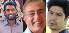 Von links: Muhammad Afzaal Hussain, Mohammed Ahmadi und Aftab Hussein sind drei der vier getöteten Männer.  FACEBOOK