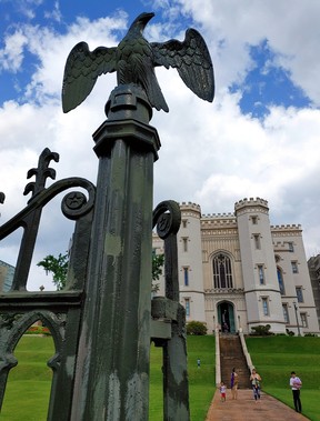A bronze eagle guards the front entrance of the Old State Capitol in Baton Rouge, La. (Dave Pollard/Toronto Sun)
