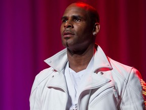 Singer R Kelly is seen performing at the Nokia Theatre in Los Angeles in 2012.