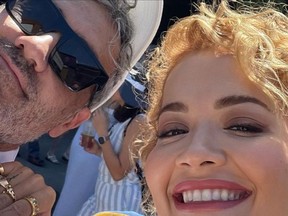 Rita Ora and Taika Waititi are pictured in a photo recently posted on Ora's Instagram account.