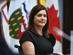 Justice Michelle O'Bonsawin participates in a special meeting of the Standing Committee, following her nomination to the Supreme Court of Canada, in Ottawa, on Wednesday, Aug. 24, 2022. O'Bonsawin's appointment to be the first Indigenous justice on the Supreme Court of Canada is now official.
