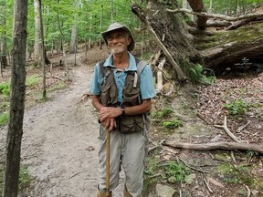 William H. ‘Marty’ Martin poses for a picture at the Bull Run Mountains Preserve in Broad Run, Va., in July 2021.