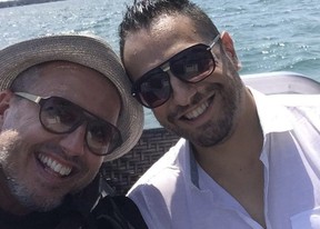 Writer Shaun Proulx and The Toronto Suns Nelson Branco. SUPPLIED/ SHAUN PROULX