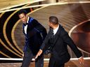 Will Smith slaps Chris Rock at the Oscars earlier this year.