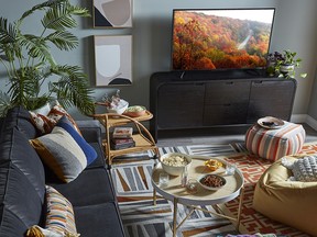 Swapping out a linear sofa and chairs for a corner sectional won’t only increase the amount of available seats, it’ll offer a cozier feeling.