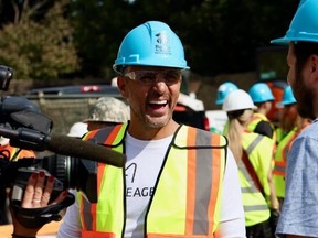 The Agency founder and Giveback Homes board member Mauricio Umansky lent a helping hand at a new Habitat for Humanity Greater Toronto Area community being built in Toronto’s former Stockyards district.  THE AGENCY TORONTO