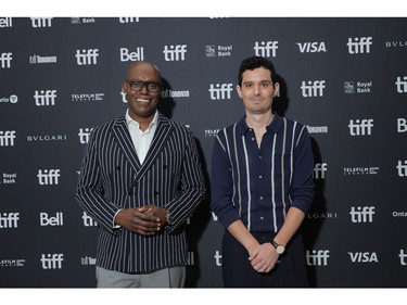 TIFF CEO Cameron Bailey, left, and Damien Chazelle attend the In Conversation with...Damien Chazelle in support of Paramount Pictures' "Babylon" at 2022 Toronto International Film Festival at TIFF Bell Lightbox on Sept. 12, 2022 in Toronto.