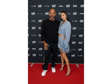 Allen Hughes and Ana Tanaka attend the "Dear Mama" premiere during the 2022 Toronto International Film Festival at TIFF Bell Lightbox on Sept. 15, 2022 in Toronto.