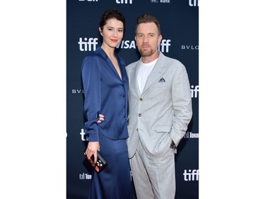 Mary Elizabeth Winstead and Ewan McGregor attend the "Raymond & Ray" Premiere during the 2022 Toronto International Film Festival at Roy Thomson Hall on Sept. 12, 2022 in Toronto.