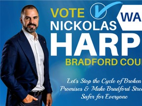 Nickolas Harper is a Ward 6 candidate for Bradford West Gwillimbury council.