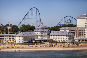Cedar Point’s Hotel Breakers is just a short walk away from many of the park entrances.