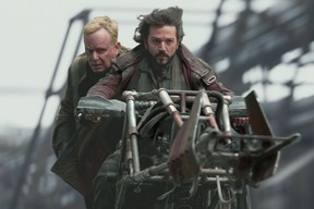 (L-R): Luthen Rael (Stellan Skarsgard) and Cassian Andor (Diego Luna) in Lucasfilm’s Andor.