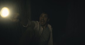 Justin Long as Cale in Barbarian.