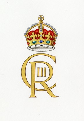 Undated handout photo issued by Buckingham Palace of the new cypher that will be used by King Charles III.