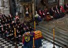 Erzbischof von Canterbury, Most Reverend Justin Welby, spricht während der staatlichen Beerdigung von Königin Elizabeth II., die am Montag, den 19. September 2022 in der Westminster Abbey in London abgehalten wird.  