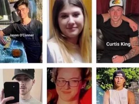 Six young people, all in their early 20s, were killed in a car crash in Barrie, Ont., on Aug. 28, 2022.