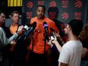 Raptors’ Scottie Barnes worked hard over the summer to improve his shot. He has looked good in camp according to his teammates.