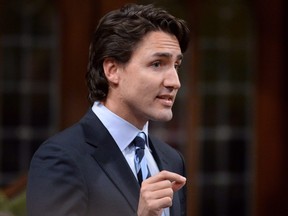 Liberal Leader Justin Trudeau asks a question during question period in the House of Commons on Parliament Hill in Ottawa on Nov. 20, 2013.