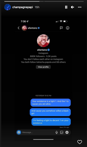 Drake burned YouTube music critic Anthony Fantano recently.