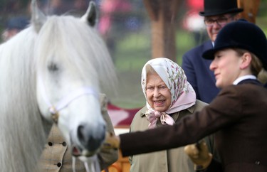 Queen Elizabeth II attends the Royal Windsor Horse Show 2019 on May 10, 2019 in Windsor, England. (Chris Jackson/Getty Images)
