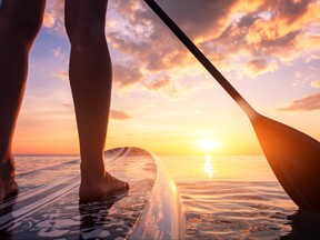 A paddleboarder is pictured in this file photo.