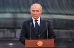 Der russische Präsident Wladimir Putin hält eine Rede während einer Veranstaltung zum 1160. Jahrestag der russischen Staatlichkeit in Weliki Nowgorod am 21. September 2022. (Foto von ILYA PITALEV/SPUTNIK/AFP via Getty Images)