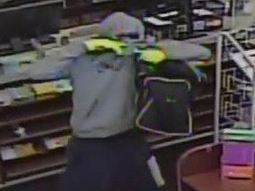 An image released by Caledon OPP of a male wanted in a Sept. 23, 2022 armed robbery in Bolton.
