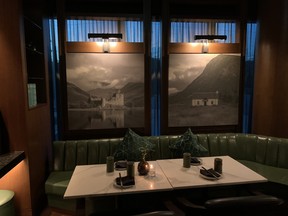 The beautiful photography on display at Cask Whisky Vault at the Versante Hotel in Richmond, B.C. (Jane Stevenson/Toronto Sun)