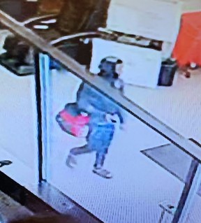 Security footage of Sean Petrie.