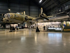 The famous Memphis Belle is on display at the National Museum of the United States Air Force in Dayton, Ohio.
