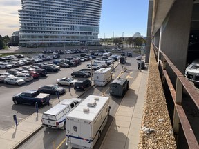 Peel cops were in the area of Credit Valley Hospital throughout the day on Friday, Sept. 30 for a person barricaded inside a medical facility.