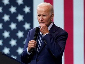 U.S. President Joe Biden delivers remarks on gun crime and his "Safer America Plan" during an event in Wilkes Barre, Pa., Tuesday, Aug. 30, 2022.