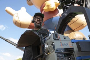 Director Jordan Peele on the set of Nope.