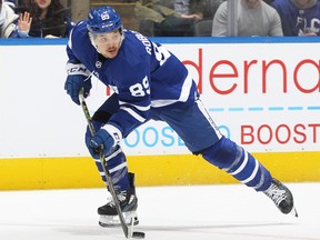 Maple Leafs forward  Nick Robertson says he has "got a little thicker in the legs and upper body" in the off-season.