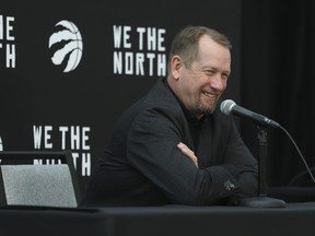 Toronto Raptors head coach Nick nurse speaks at the podium on the upcoming season on Monday September 26, 2022.