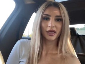 Tanya Pardazi is pictured in a screengrab of a recent TikTok video.